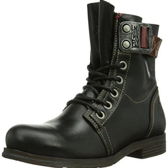 Fly London Women's Stay Boot- Ankle Combat Moto Boot- Size 36/ 6 - Picture 6 of 11